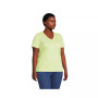Women's Plus Size Relaxed Supima Cotton Short Sleeve V-Neck T-Shirt