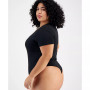 Plus Size Scoop-Neck Short-Sleeve Bodysuit, Created for Macy's