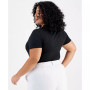 Plus Size Scoop-Neck Short-Sleeve Bodysuit, Created for Macy's