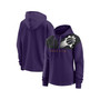 Women's Branded Purple and Black Phoenix Suns Overslide Quarter-Zip Hoodie