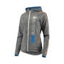 Women's Gray Oklahoma City Thunder Free Agent Space Dye Raglan Full-Zip Hoodie