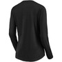 Women's Black Colorado Rockies Official Logo Long Sleeve V-Neck T-shirt
