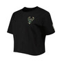 Women's Black Milwaukee Bucks Classics Boxy T-shirt