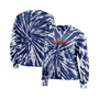 Women's Navy Auburn Tigers Tie-Dye Long Sleeve T-shirt