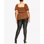 Trendy Plus Size Quirky Print Top