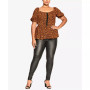 Trendy Plus Size Quirky Print Top