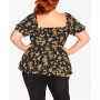 Trendy Plus Size Quirky Print Top