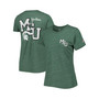 Women's Heather Green Michigan State Spartans Intramural Classic 2-Hit Tri-Blend T-shirt