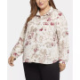 Plus Size Modern Collared Blouse