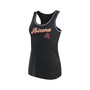 Women's Branded Black Arizona Diamondbacks Wordmark Logo Racerback Tank Top
