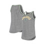 Women's 5th & Ocean by Heathered Gray Oakland Athletics Tri-Blend Knit Trim Tank Top