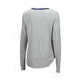 Women's Heathered Gray Florida Gators Sundial Tri-Blend Long Sleeve Lace-Up T-shirt