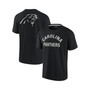 Men's and Women's Black Carolina Panthers Super Soft Short Sleeve T-shirt