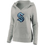 Plus Size Heather Gray Seattle Kraken Primary Logo Pullover Hoodie