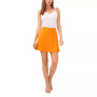 Women's Solid Side Slit Short A-line Mini Skirt
