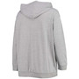 Women's Plus Size Heather Gray Green Bay Packers Lace-Up Pullover Hoodie