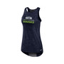 Women's College Navy Seattle Seahawks High Neck Performance Tank Top