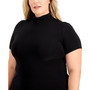 Plus Size Mock Neck Top