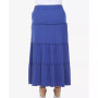 Plus Size Tiered Maxi Skirt