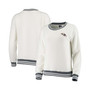 Women's Cream, Charcoal Baltimore Ravens Granite Knit Pullover Sweatshirt