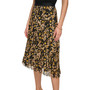 Women's Pull-On Elastic-Waist Pleated Midi Skirt