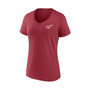Women's Branded Cardinal Arizona Cardinals Team Mother's Day V-Neck T-shirt