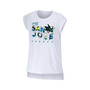 Women's White San Jose Sharks Greetings From Muscle T-shirt