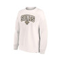 Women's Branded White New Orleans Saints Leopard Team Pullover Sweatshirt