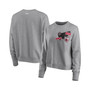Women's Heather Gray Toronto Raptors Patch Applique Pullover Sweatshirt