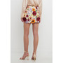 Women's Floral Embroidered Mini Skirt