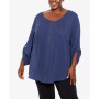Plus Size Sandy Pintuck Plain Shirt