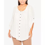 Plus Size Sandy Pintuck Plain Shirt