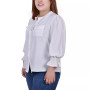 Plus Size Long Sleeve Y Neck Blouse