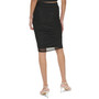 Women's Pull-On Side-Ruched Mesh Skirt