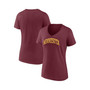 Women's Branded Maroon Minnesota Golden Gophers Basic Arch V-Neck T-shirt