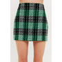 Women's Check Tweed Mini Skirt