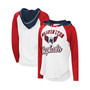 Women's G-III Sports by Carl Banks White, Red Washington Capitals MVP Raglan Hoodie T-shirt