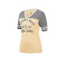 Women's Gold, Heathered Gray Georgia Tech Yellow Jackets There You Are V-Neck T-shirt