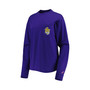 Women's Purple Lsu Tigers Oversized Pocket Long Sleeve T-shirt