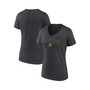 Women's Branded Heather Charcoal Colorado Buffaloes Evergreen Campus V-Neck T-shirt
