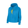 Women's Blue WNBA Logowoman Team 13 Cropped Pullover Hoodie
