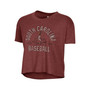 Women's Garnet South Carolina Gamecocks Baseball Headliner Cropped T-shirt