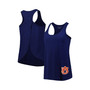 Women's Navy Auburn Tigers Charm 2.0 Scoop Neck Open Back Racerback Tank Top