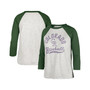 Women's Gray Colorado Rockies City Connect Retro Daze Ava Raglan 3/4-Sleeve T-shirt