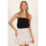 Womens Tegan Ruffle Mini Skirt