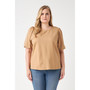 Women's Plus size Puff Sleeve Top