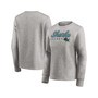 Women's Heathered Gray San Jose Sharks Fan Favorite Script Pullover Sweatshirt
