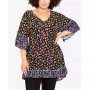 Plus Size Harp Border Tunic