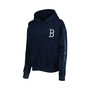 Women's Navy Boston Red Sox Marble Pullover Hoodie