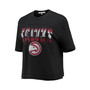 Women's Black Atlanta Hawks Gradient Crop Top